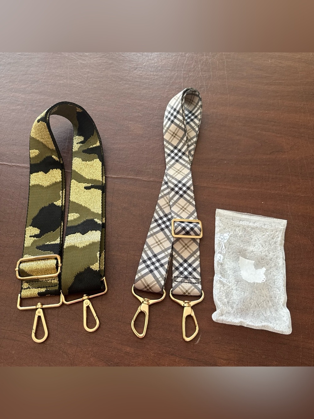 Wide Purse Straps Camo & Brand New Plaid Print Adjustable Replacement For Bags